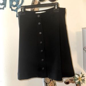 Avec Les Filles Button detail A-line Skirt